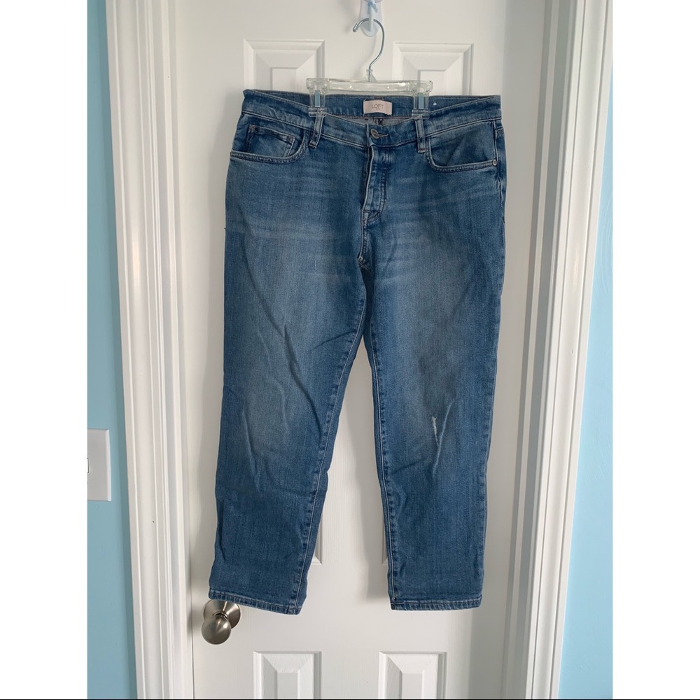 LOFT Boyfriend Crop Jeans